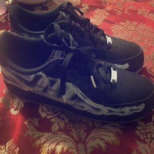 Black Skeleton Air Force 1’s